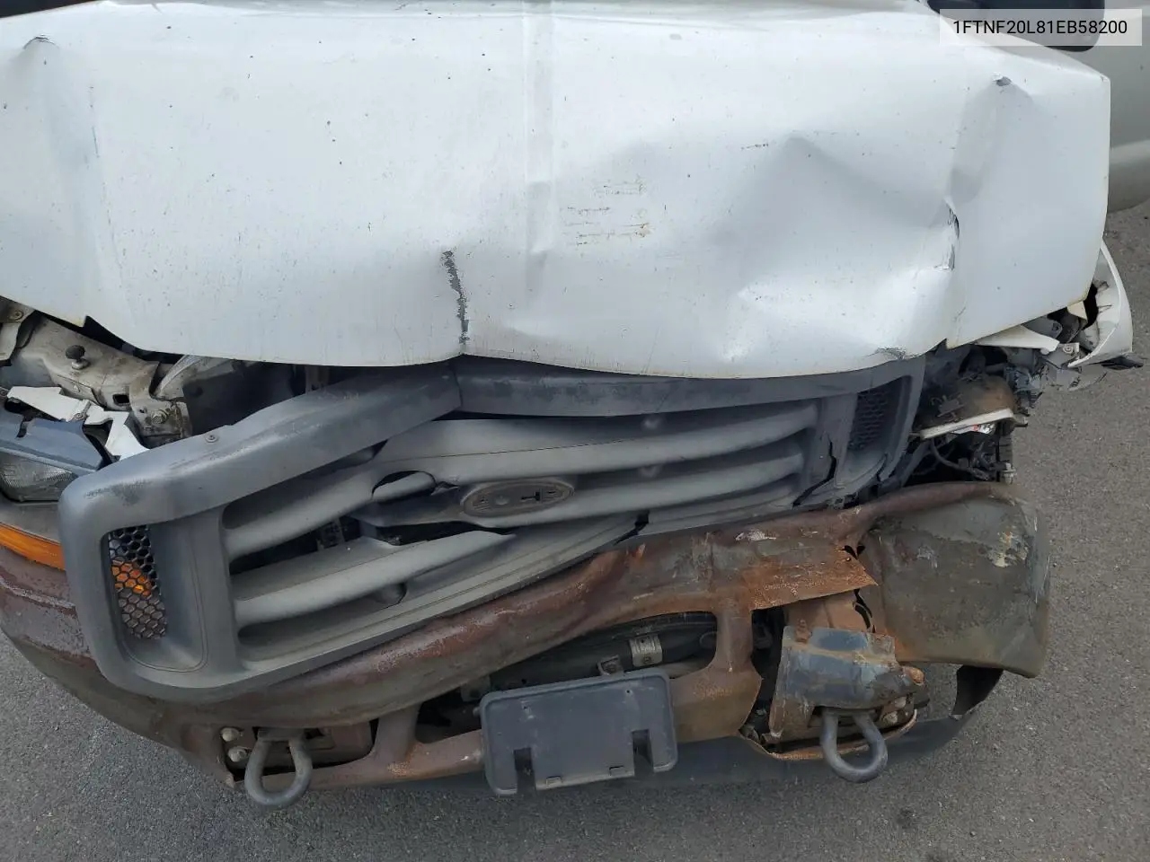 2001 Ford F250 Super Duty VIN: 1FTNF20L81EB58200 Lot: 62792865