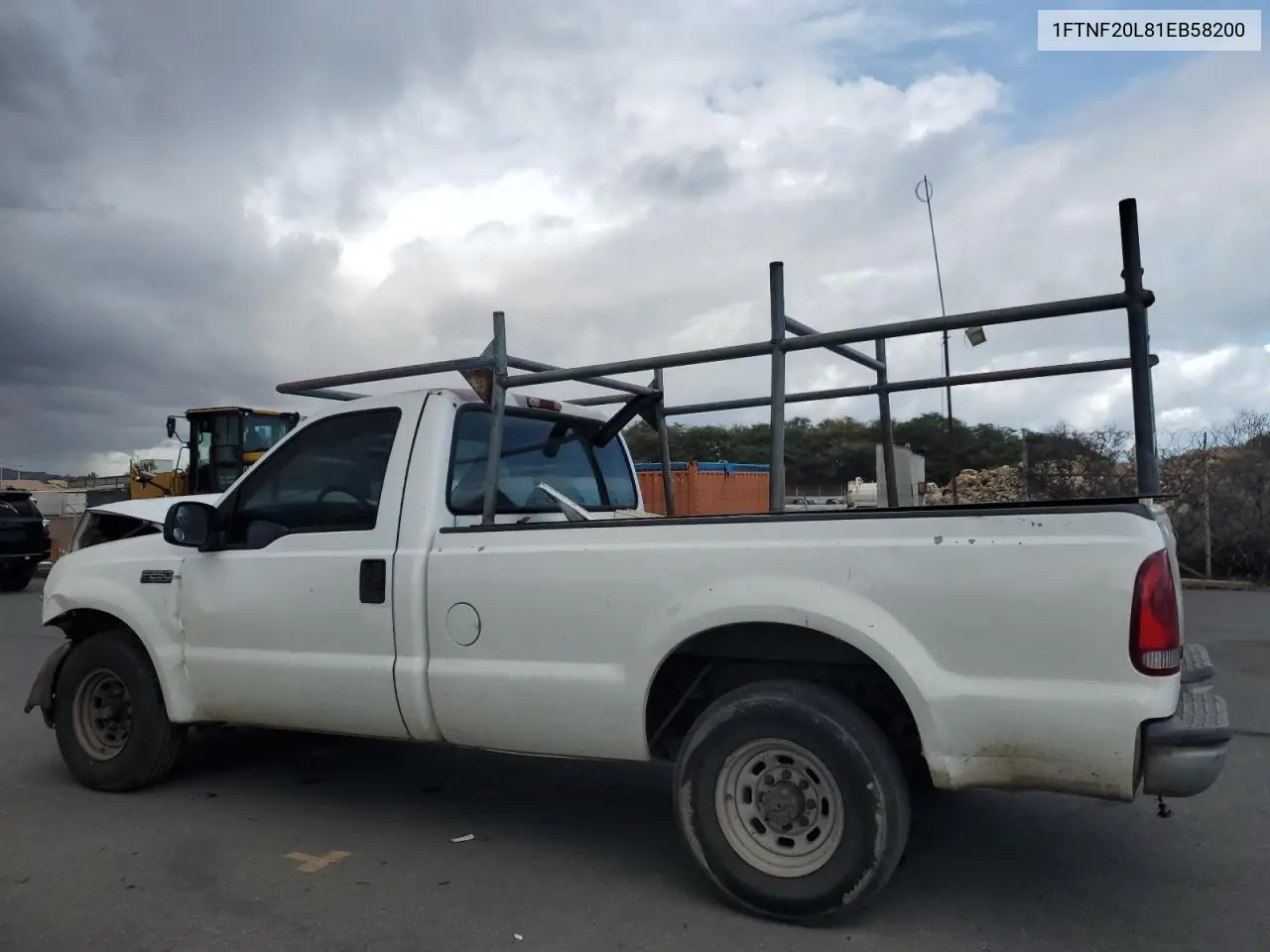2001 Ford F250 Super Duty VIN: 1FTNF20L81EB58200 Lot: 62792865