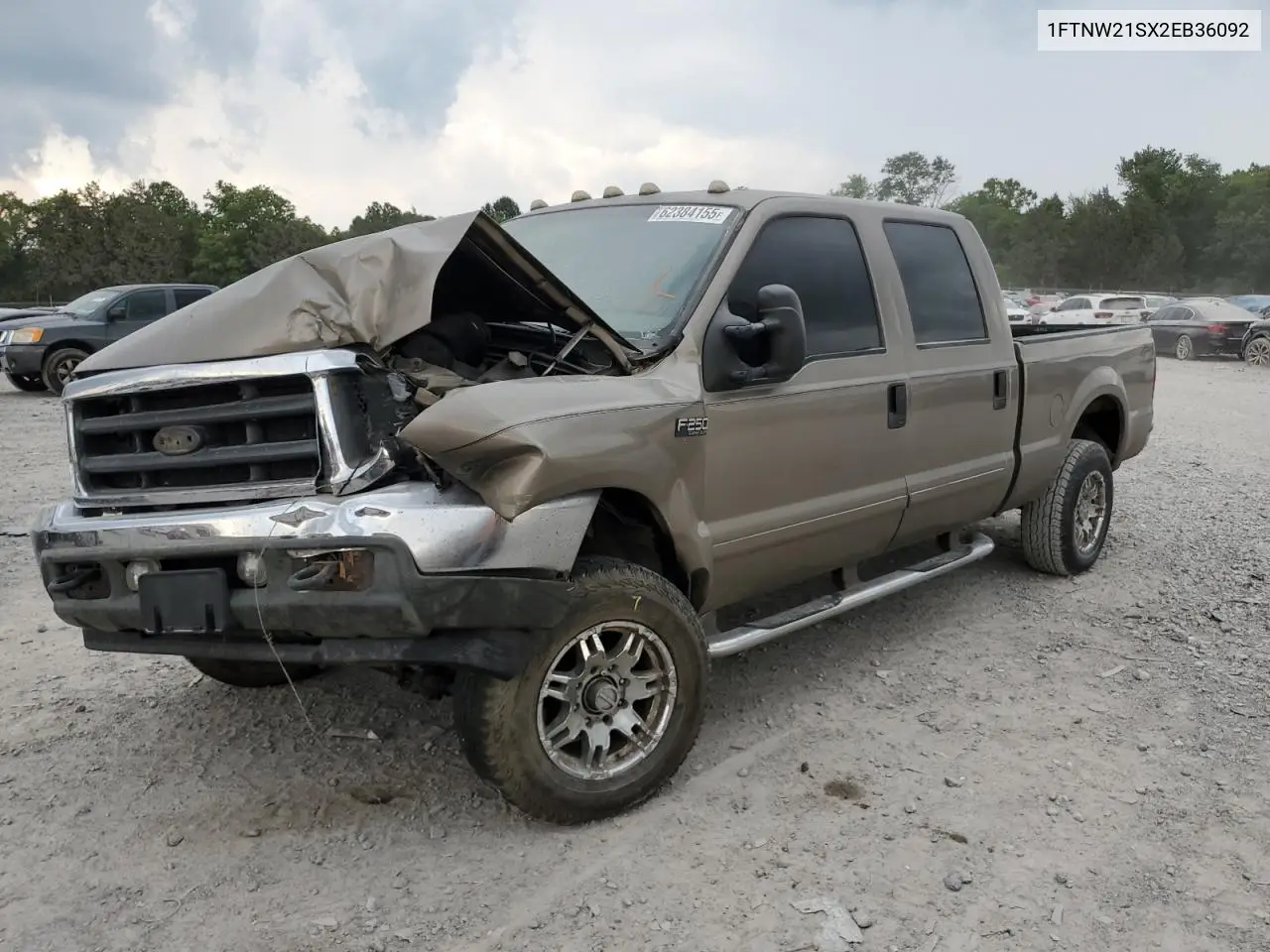 2002 Ford F250 Super Duty VIN: 1FTNW21SX2EB36092 Lot: 62384155