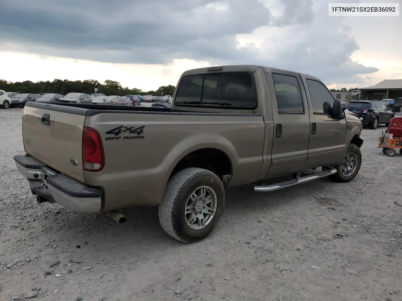 2002 Ford F250 Super Duty VIN: 1FTNW21SX2EB36092 Lot: 62384155