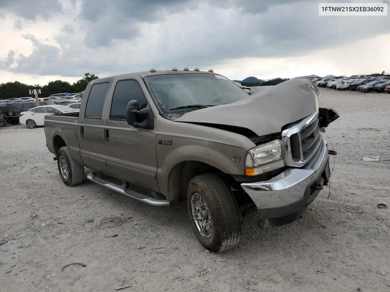 2002 Ford F250 Super Duty VIN: 1FTNW21SX2EB36092 Lot: 62384155