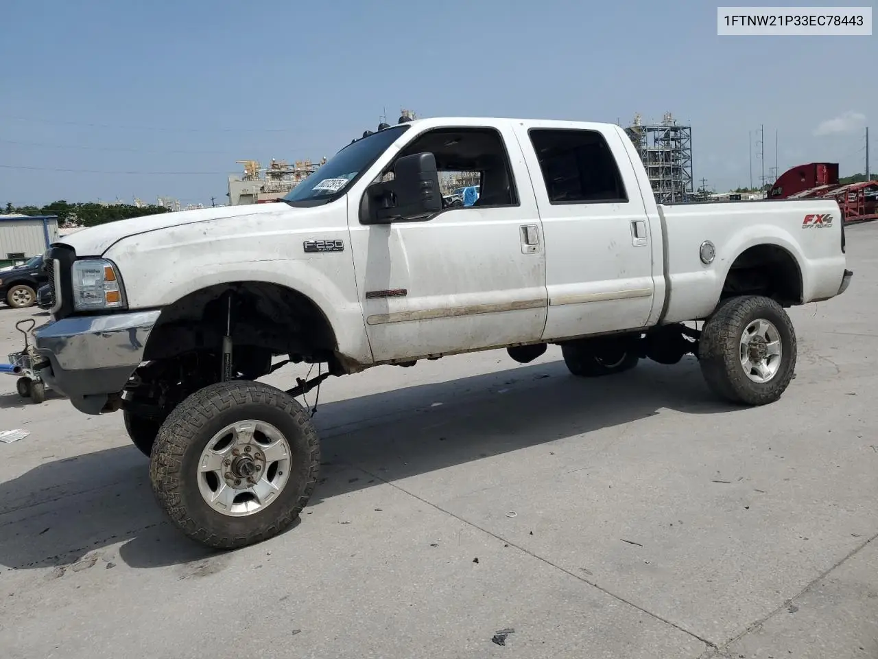 2003 Ford F250 Super Duty VIN: 1FTNW21P33EC78443 Lot: 60372975