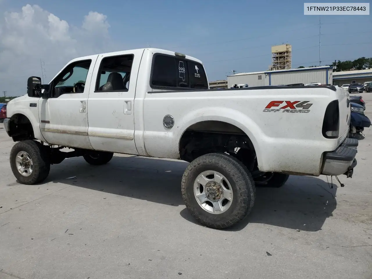 2003 Ford F250 Super Duty VIN: 1FTNW21P33EC78443 Lot: 60372975