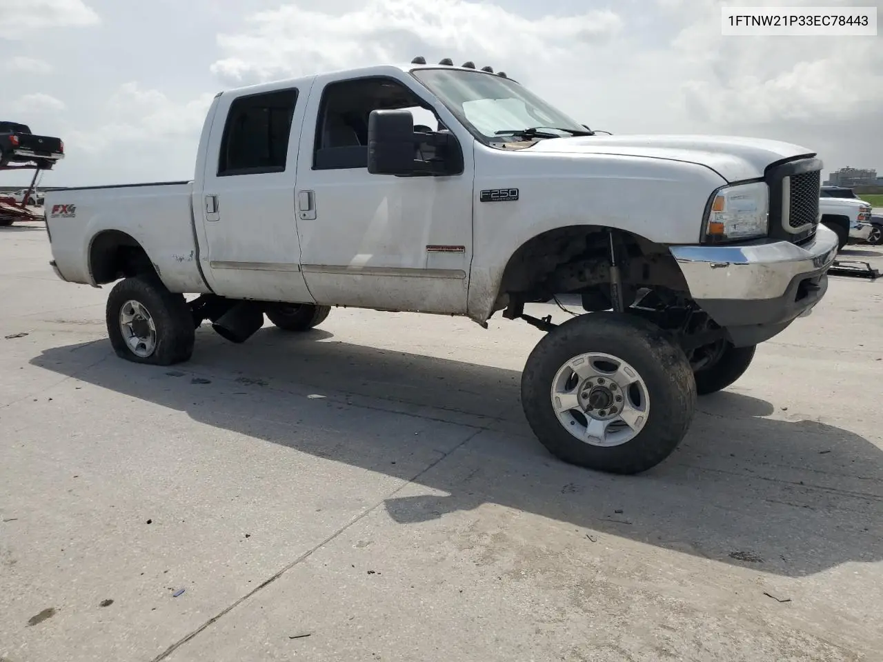 2003 Ford F250 Super Duty VIN: 1FTNW21P33EC78443 Lot: 60372975