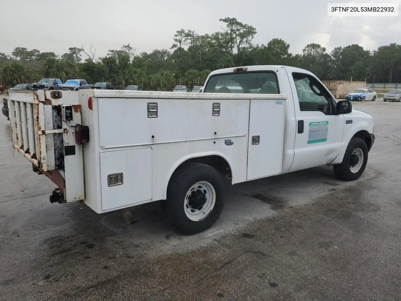 2003 Ford F250 Super Duty VIN: 3FTNF20L53MB22932 Lot: 61741735
