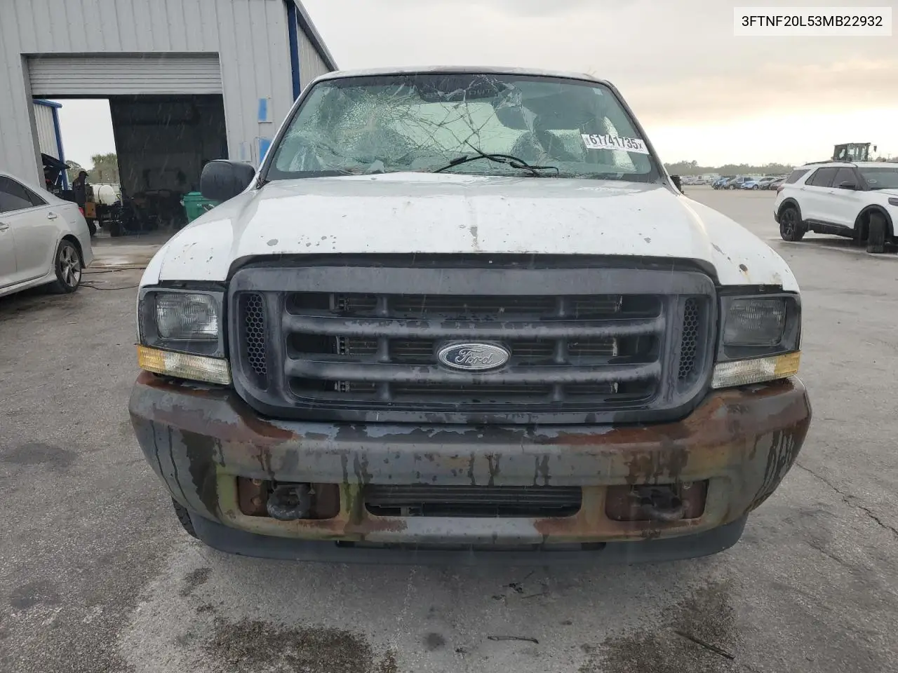 2003 Ford F250 Super Duty VIN: 3FTNF20L53MB22932 Lot: 61741735