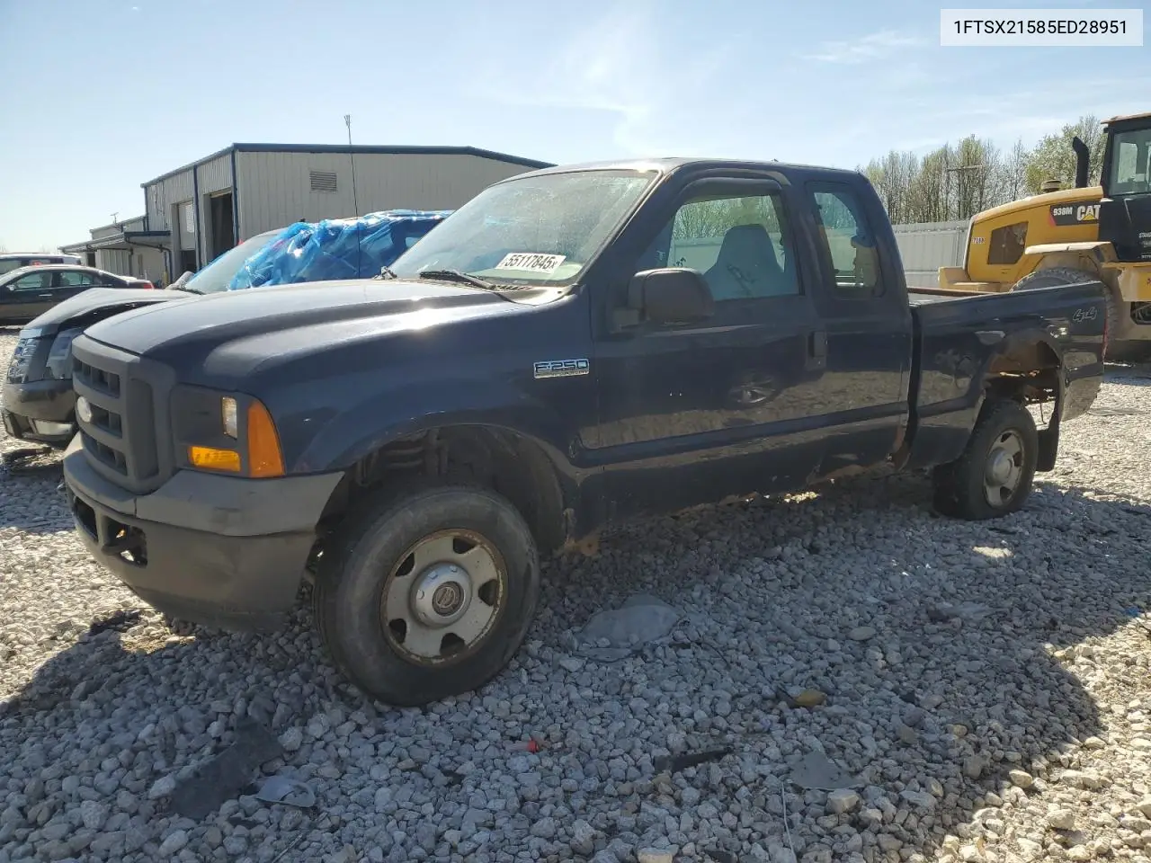 2005 Ford F250 Super Duty VIN: 1FTSX21585ED28951 Lot: 55117845