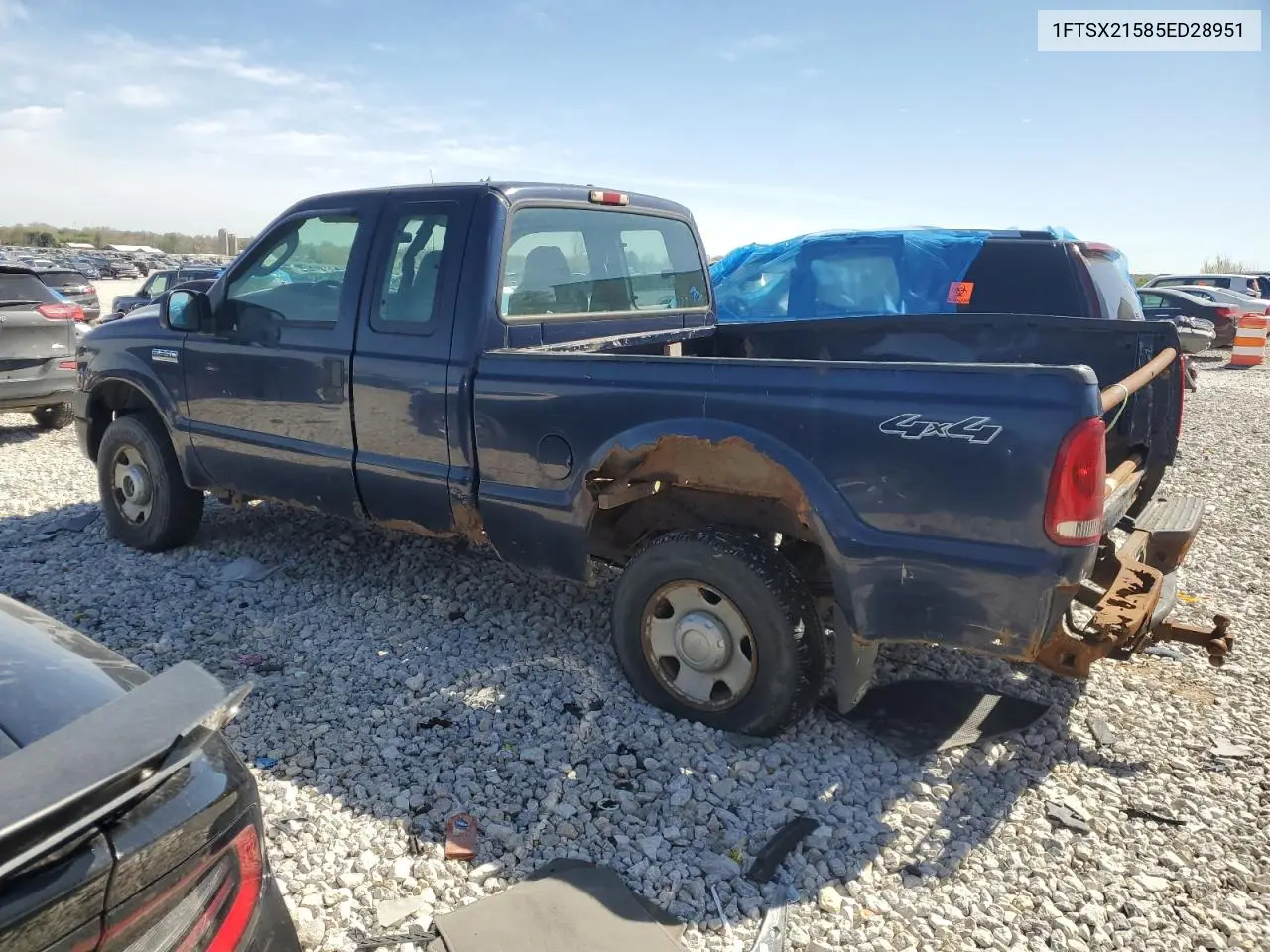 2005 Ford F250 Super Duty VIN: 1FTSX21585ED28951 Lot: 55117845