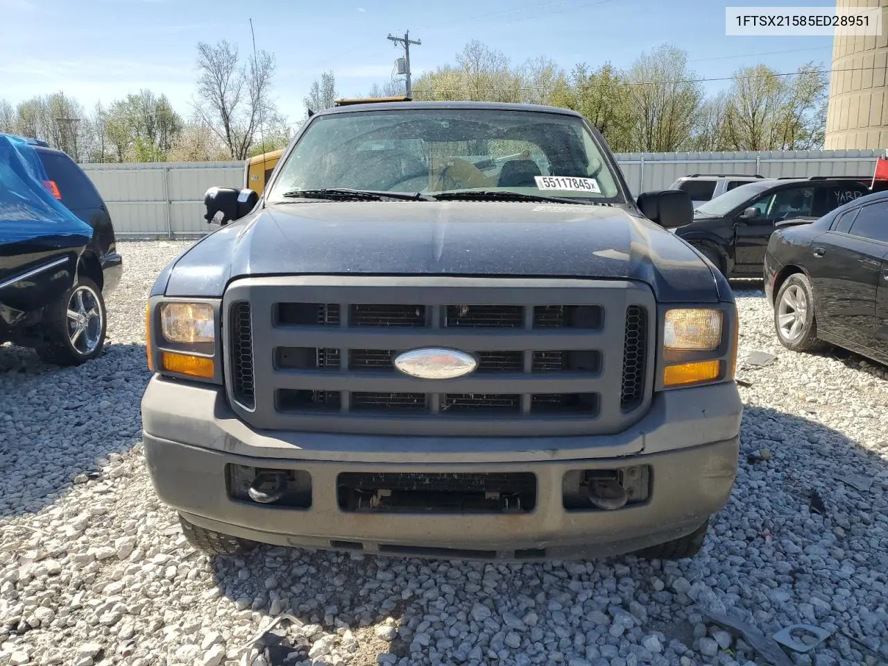 2005 Ford F250 Super Duty VIN: 1FTSX21585ED28951 Lot: 55117845