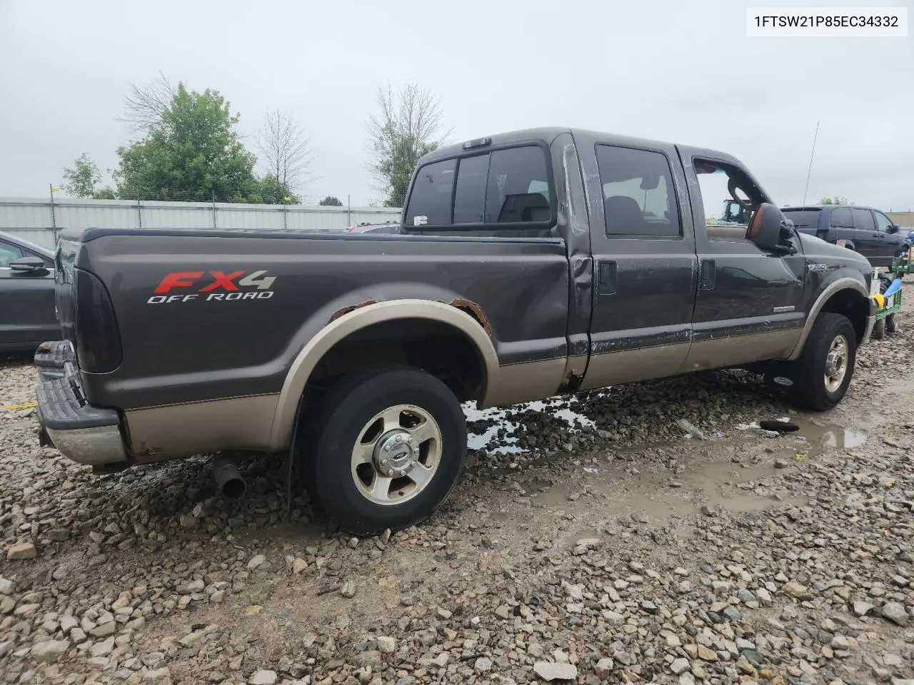 2005 Ford F250 Super Duty VIN: 1FTSW21P85EC34332 Lot: 62486495