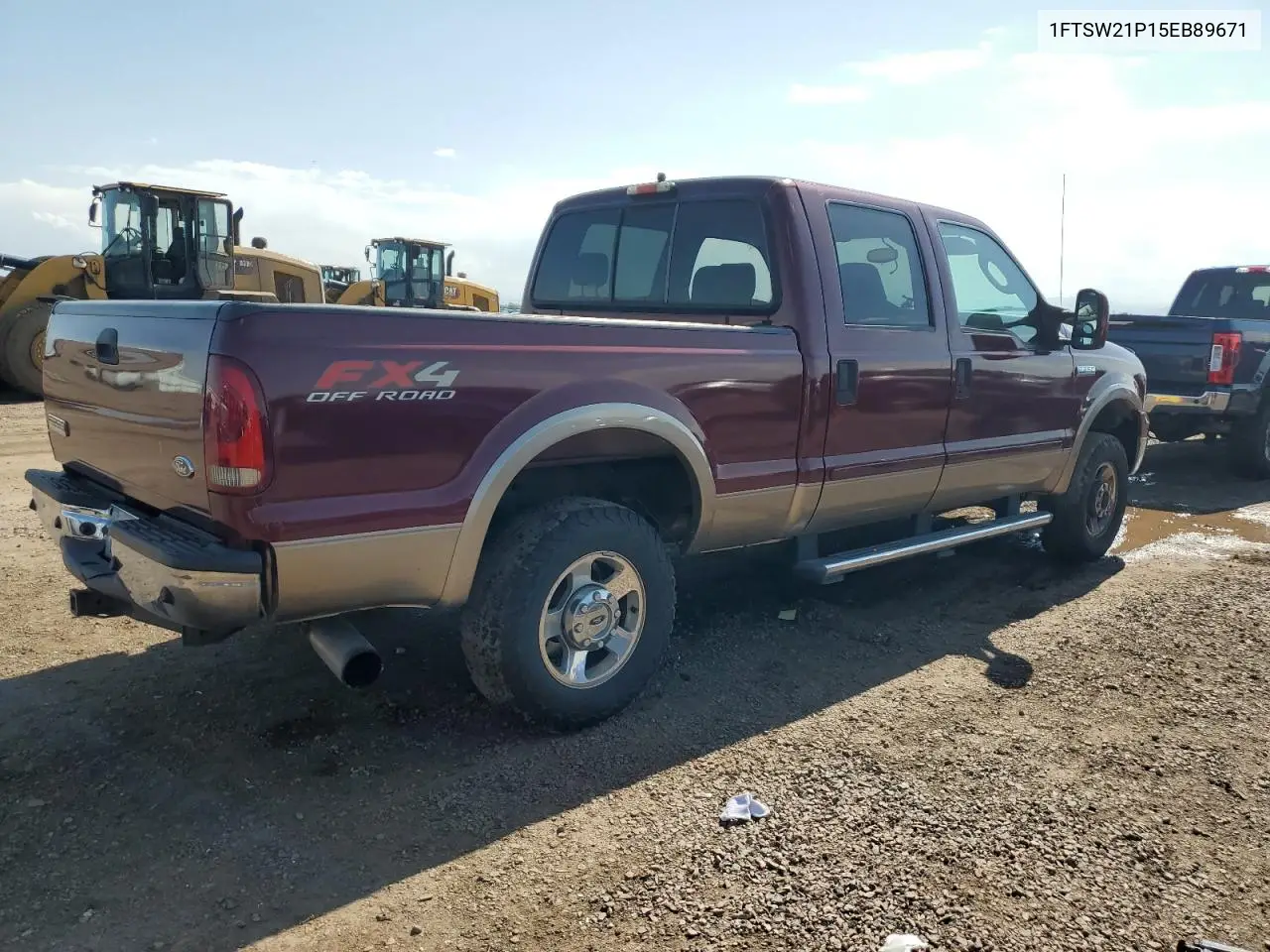 2005 Ford F250 Super Duty VIN: 1FTSW21P15EB89671 Lot: 62573455