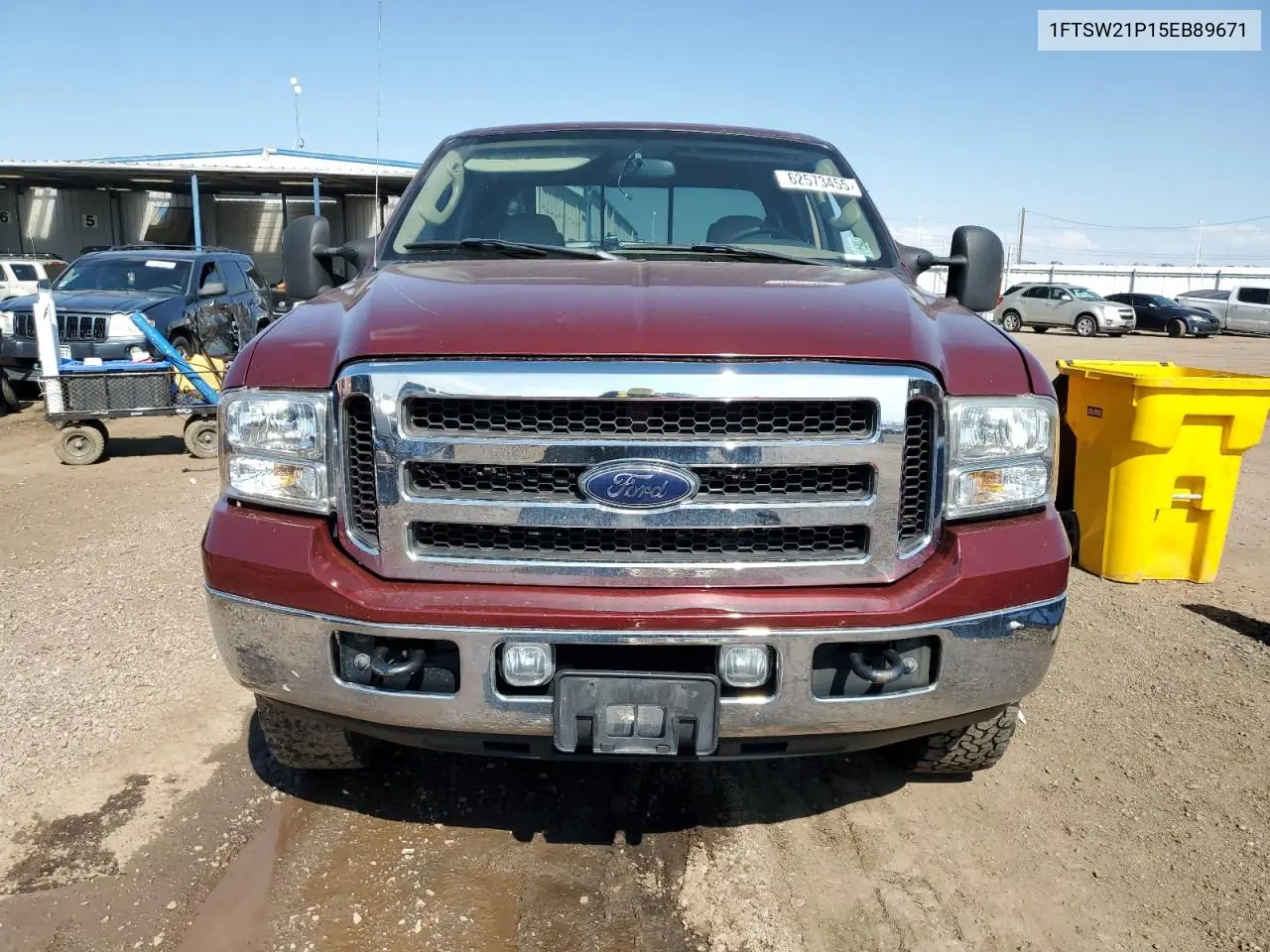 2005 Ford F250 Super Duty VIN: 1FTSW21P15EB89671 Lot: 62573455
