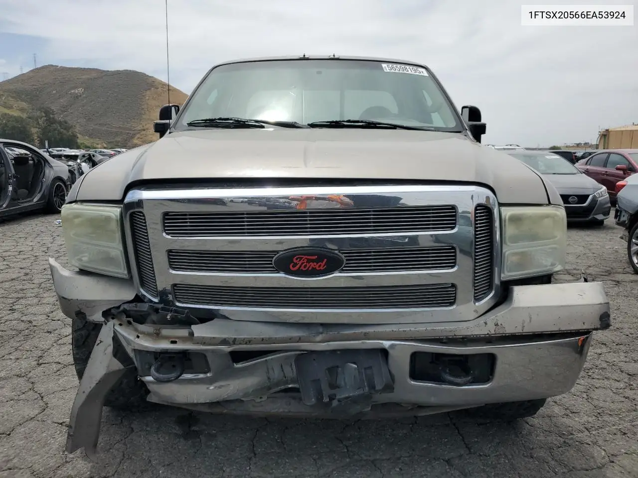 2006 Ford F250 Super Duty VIN: 1FTSX20566EA53924 Lot: 56598195