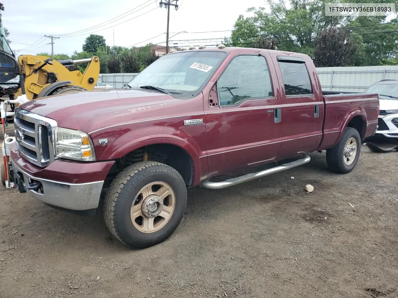 2006 Ford F250 Super Duty VIN: 1FTSW21Y36EB18983 Lot: 61766245
