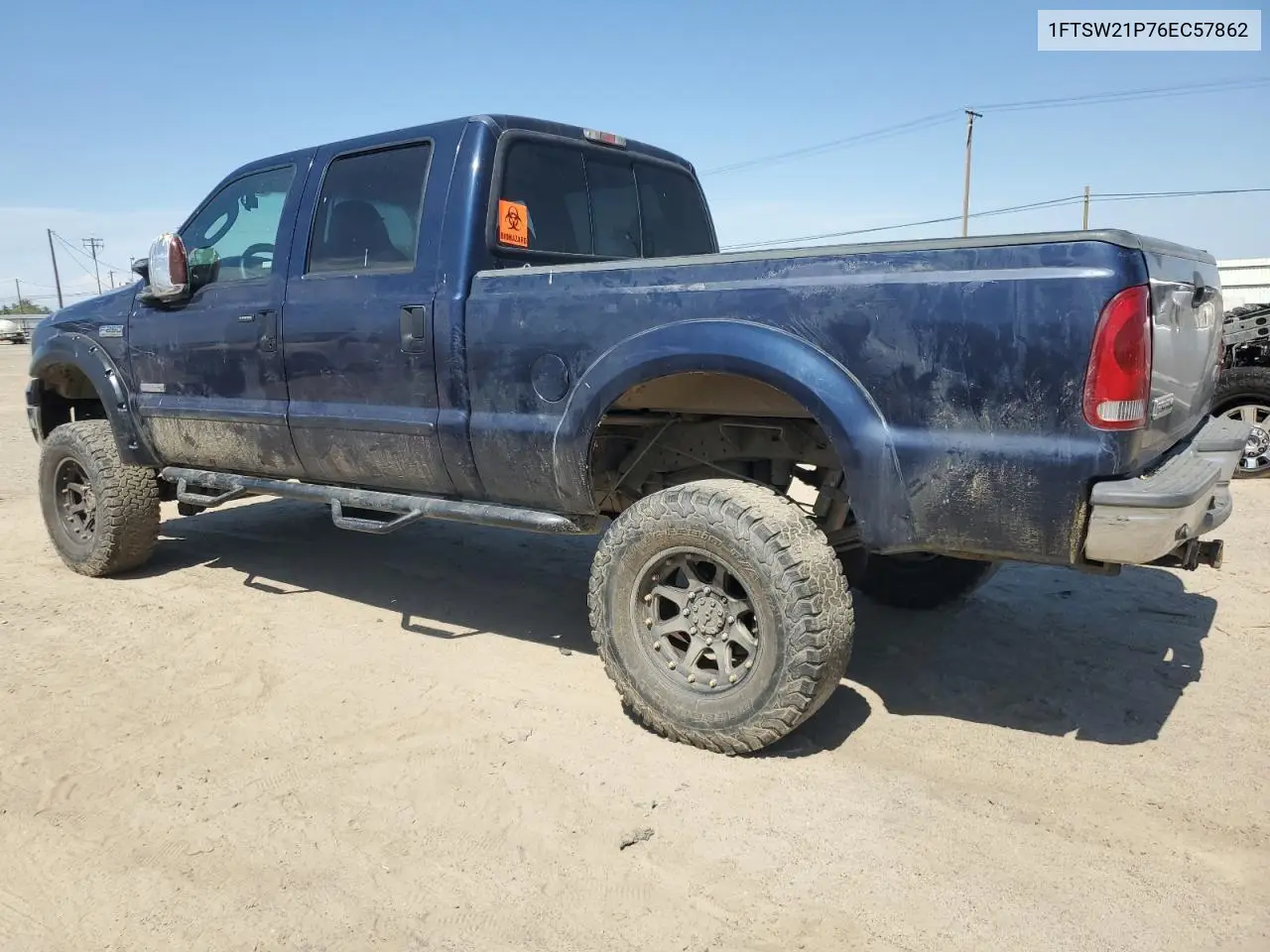 2006 Ford F250 Super Duty VIN: 1FTSW21P76EC57862 Lot: 62905515