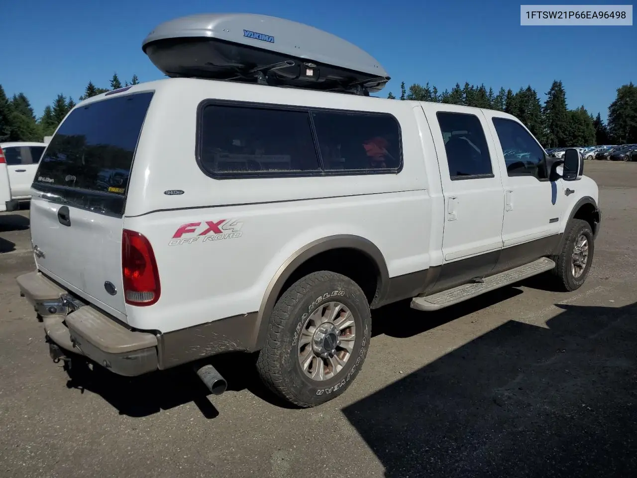 2006 Ford F250 Super Duty VIN: 1FTSW21P66EA96498 Lot: 63060055
