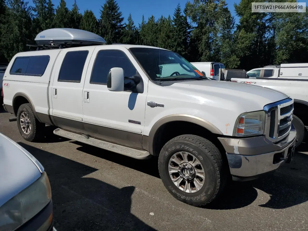 2006 Ford F250 Super Duty VIN: 1FTSW21P66EA96498 Lot: 63060055