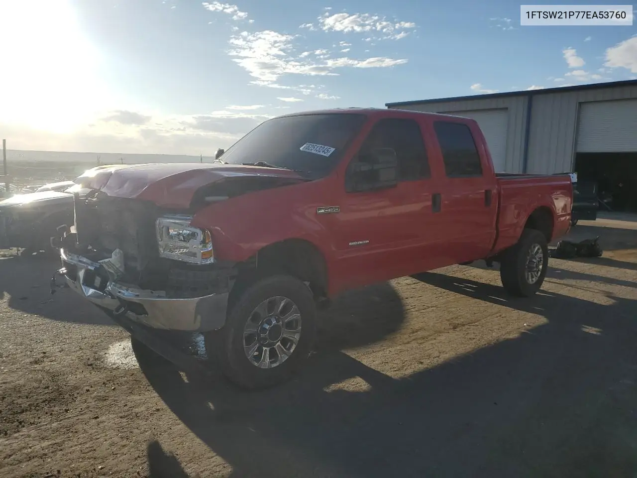 2007 Ford F250 Super Duty VIN: 1FTSW21P77EA53760 Lot: 62513245