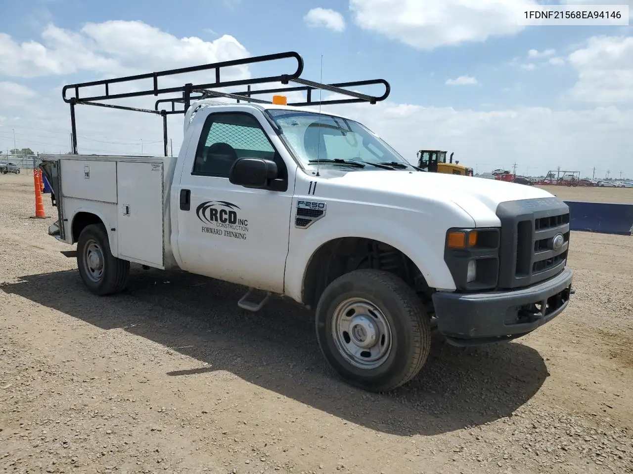 2008 Ford F250 Super Duty VIN: 1FDNF21568EA94146 Lot: 62833975