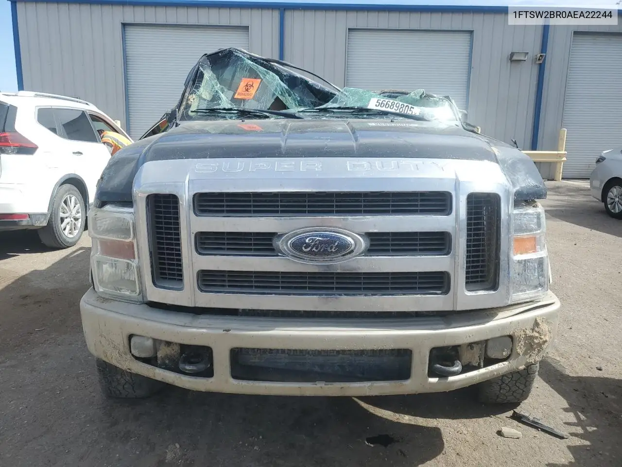 2010 Ford F250 Super Duty VIN: 1FTSW2BR0AEA22244 Lot: 56689805