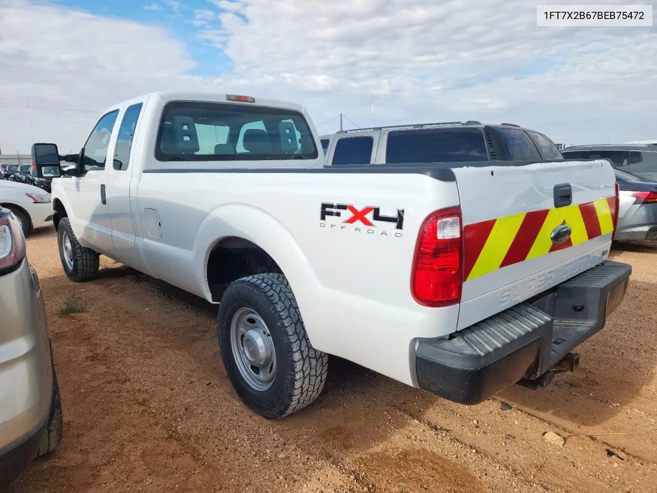 2011 Ford F250 Super Duty VIN: 1FT7X2B67BEB75472 Lot: 61423715
