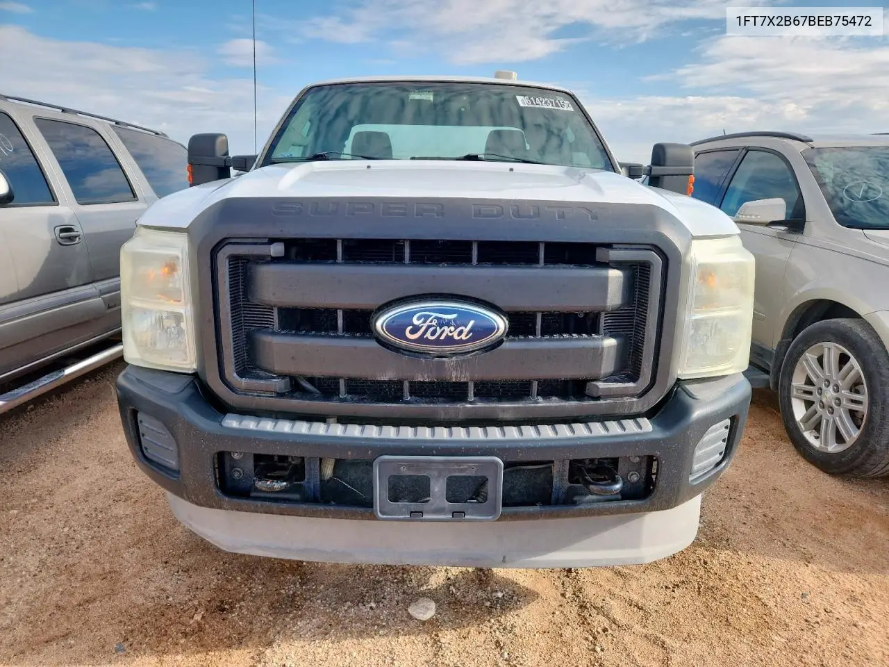 2011 Ford F250 Super Duty VIN: 1FT7X2B67BEB75472 Lot: 61423715