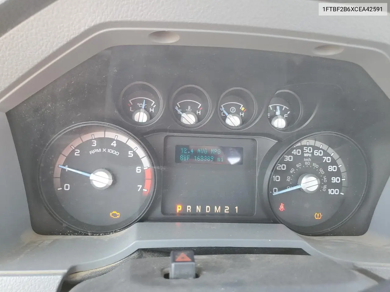 2012 Ford F250 Super Duty VIN: 1FTBF2B6XCEA42591 Lot: 62492495