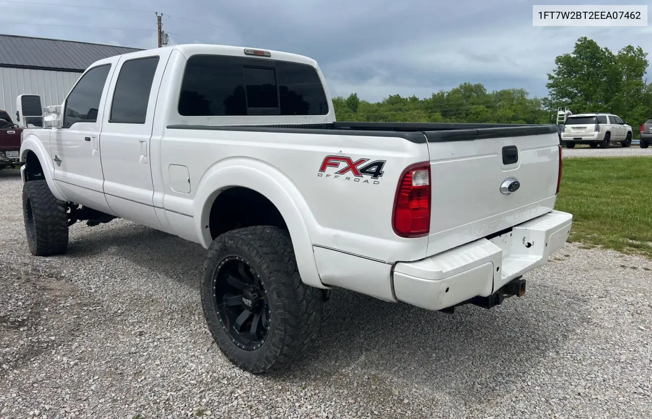 2014 Ford F250 Super Duty VIN: 1FT7W2BT2EEA07462 Lot: 56959795