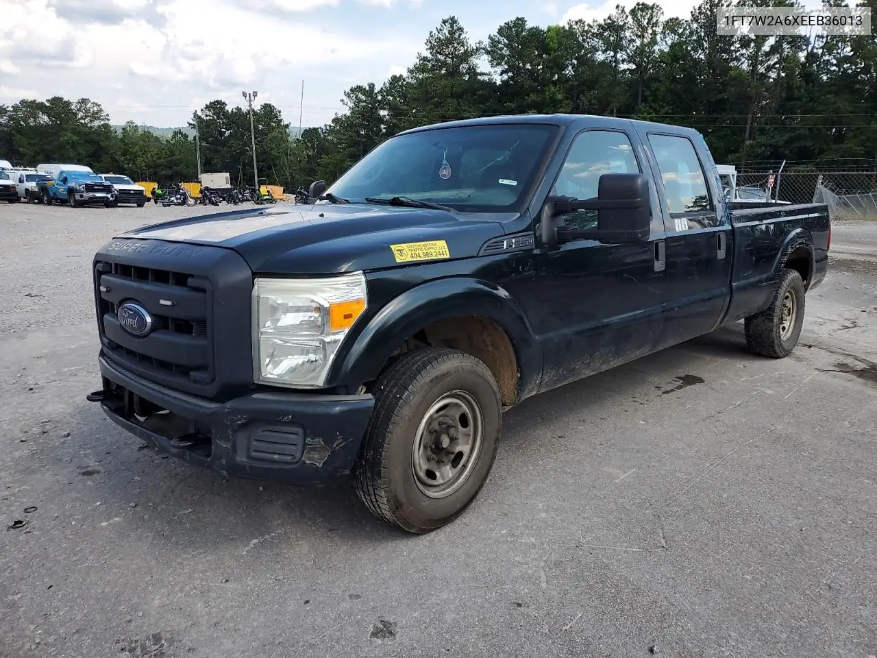 2014 Ford F250 Super Duty VIN: 1FT7W2A6XEEB36013 Lot: 62713075