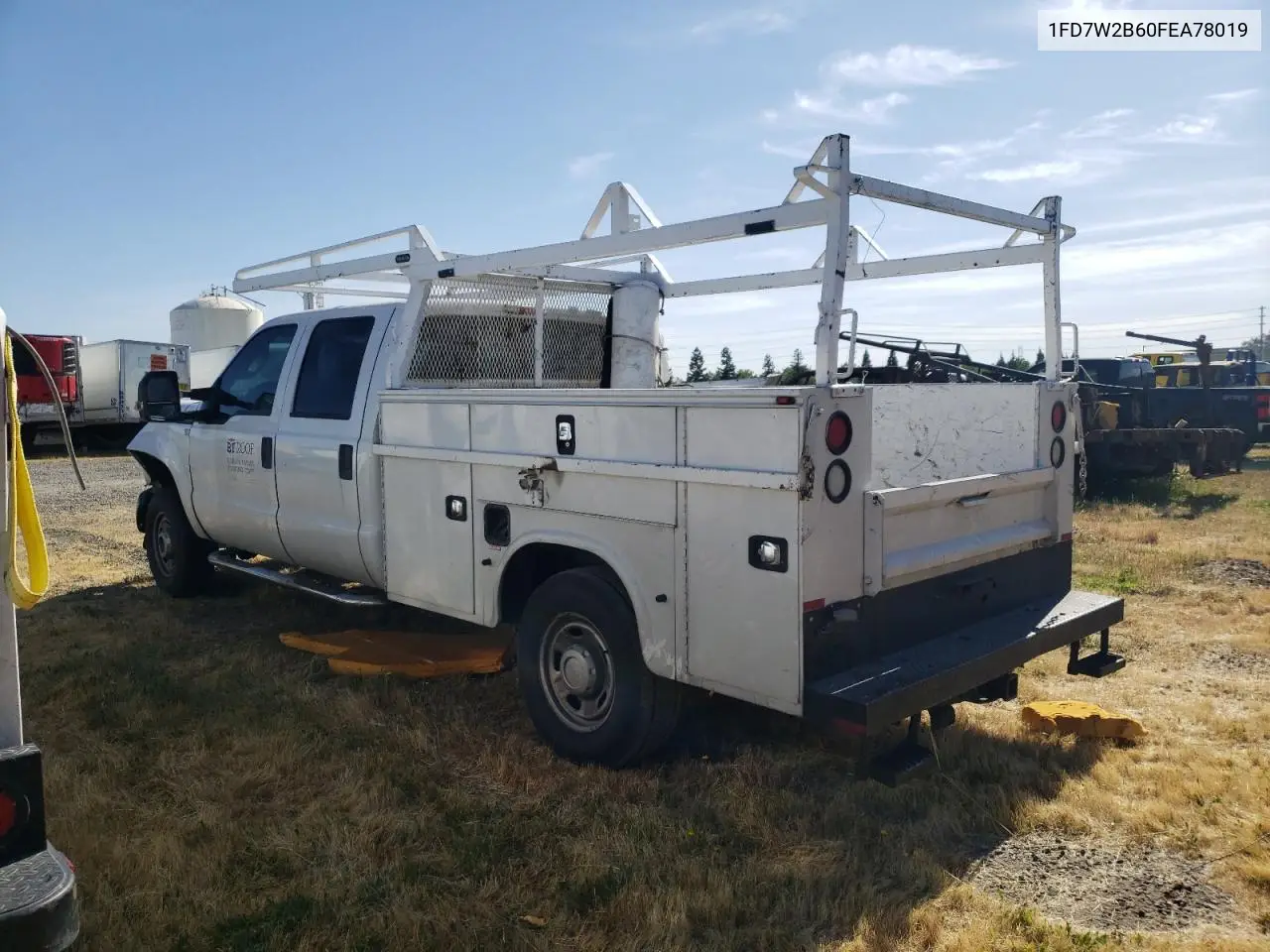 2015 Ford F250 Super Duty VIN: 1FD7W2B60FEA78019 Lot: 55198785