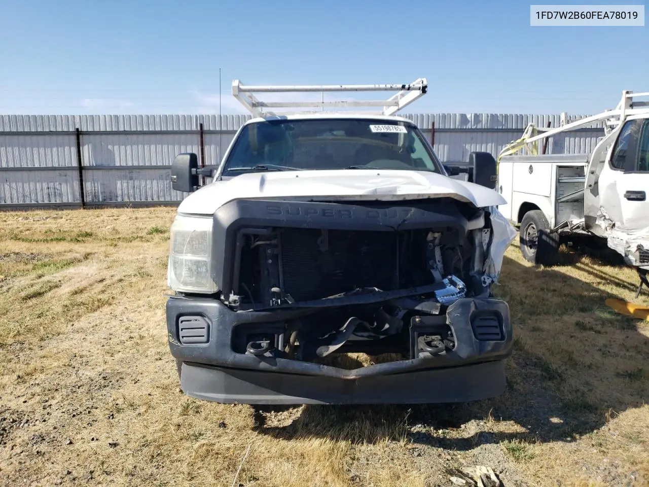 2015 Ford F250 Super Duty VIN: 1FD7W2B60FEA78019 Lot: 55198785