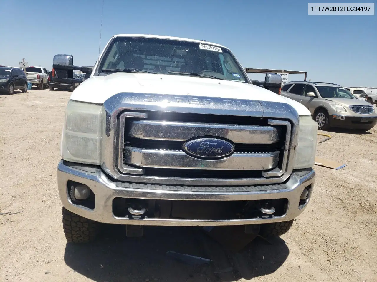 2015 Ford F250 Super Duty VIN: 1FT7W2BT2FEC34197 Lot: 56570795