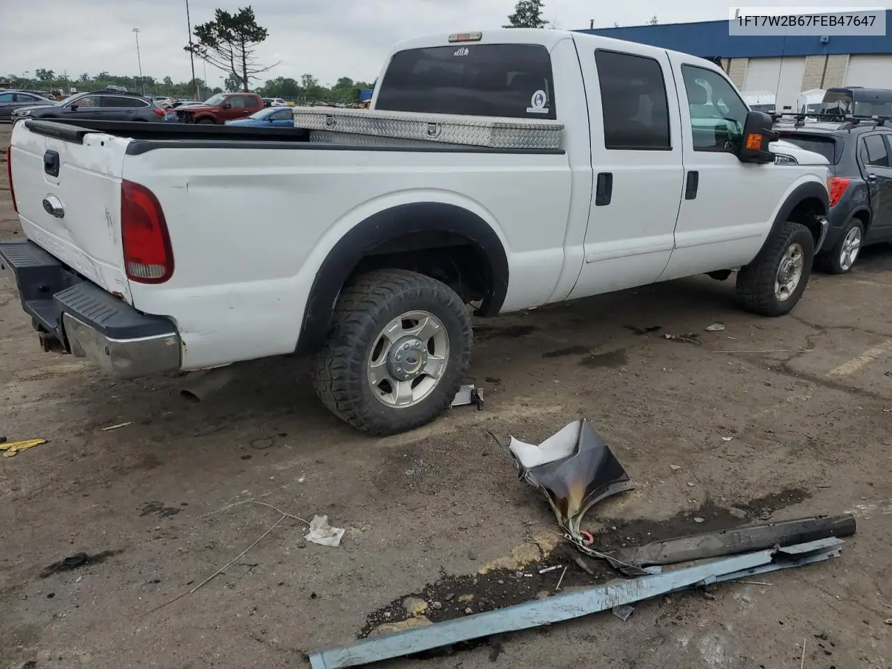 2015 Ford F250 Super Duty VIN: 1FT7W2B67FEB47647 Lot: 62994985