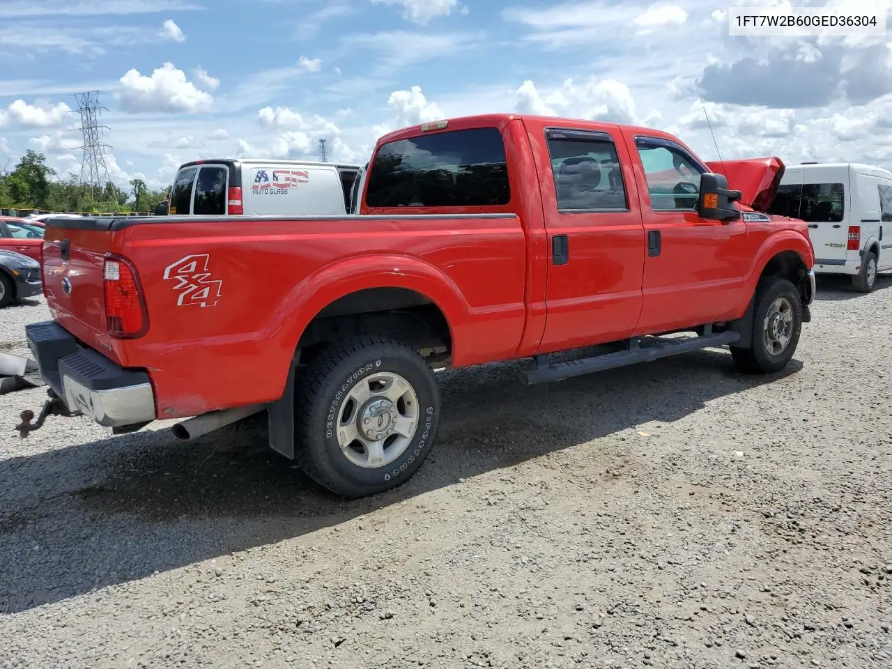 2016 Ford F250 Super Duty VIN: 1FT7W2B60GED36304 Lot: 62819995
