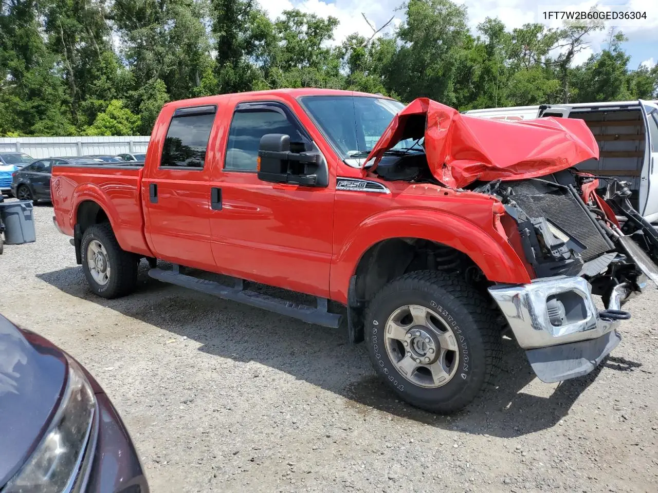 2016 Ford F250 Super Duty VIN: 1FT7W2B60GED36304 Lot: 62819995