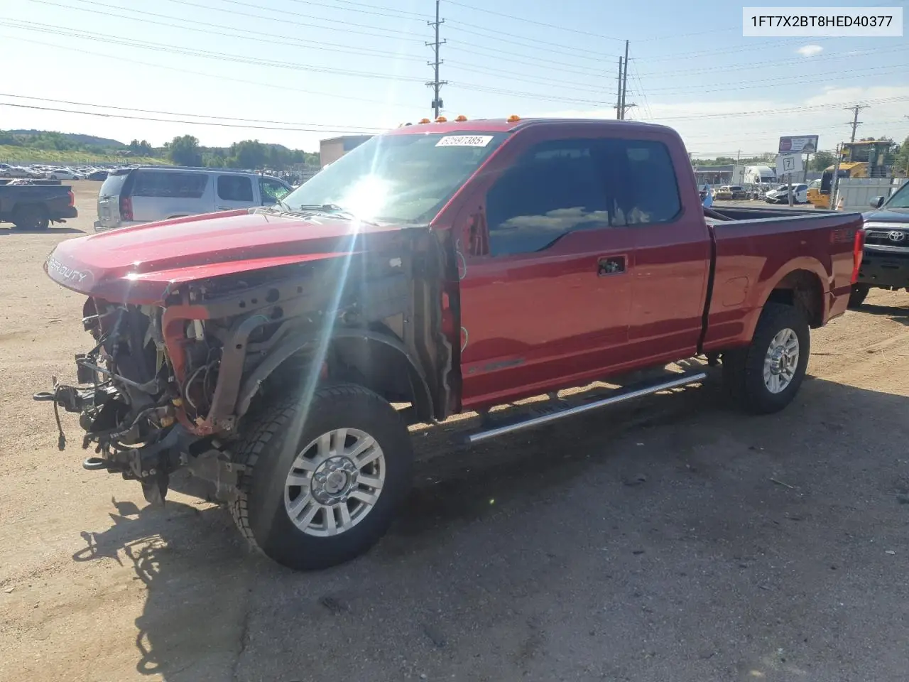 2017 Ford F250 Super Duty VIN: 1FT7X2BT8HED40377 Lot: 62597385