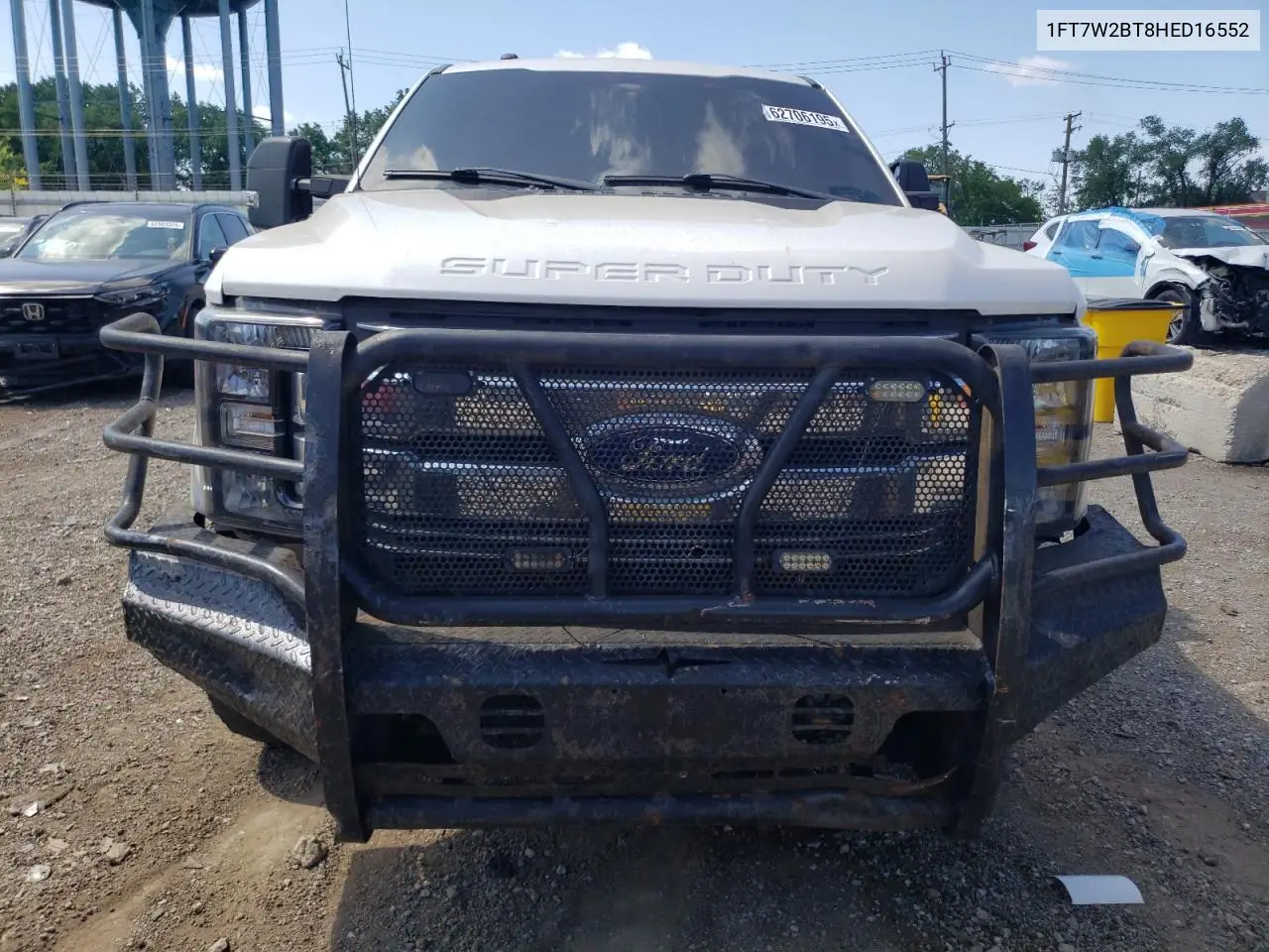 2017 Ford F250 Super Duty VIN: 1FT7W2BT8HED16552 Lot: 62706195