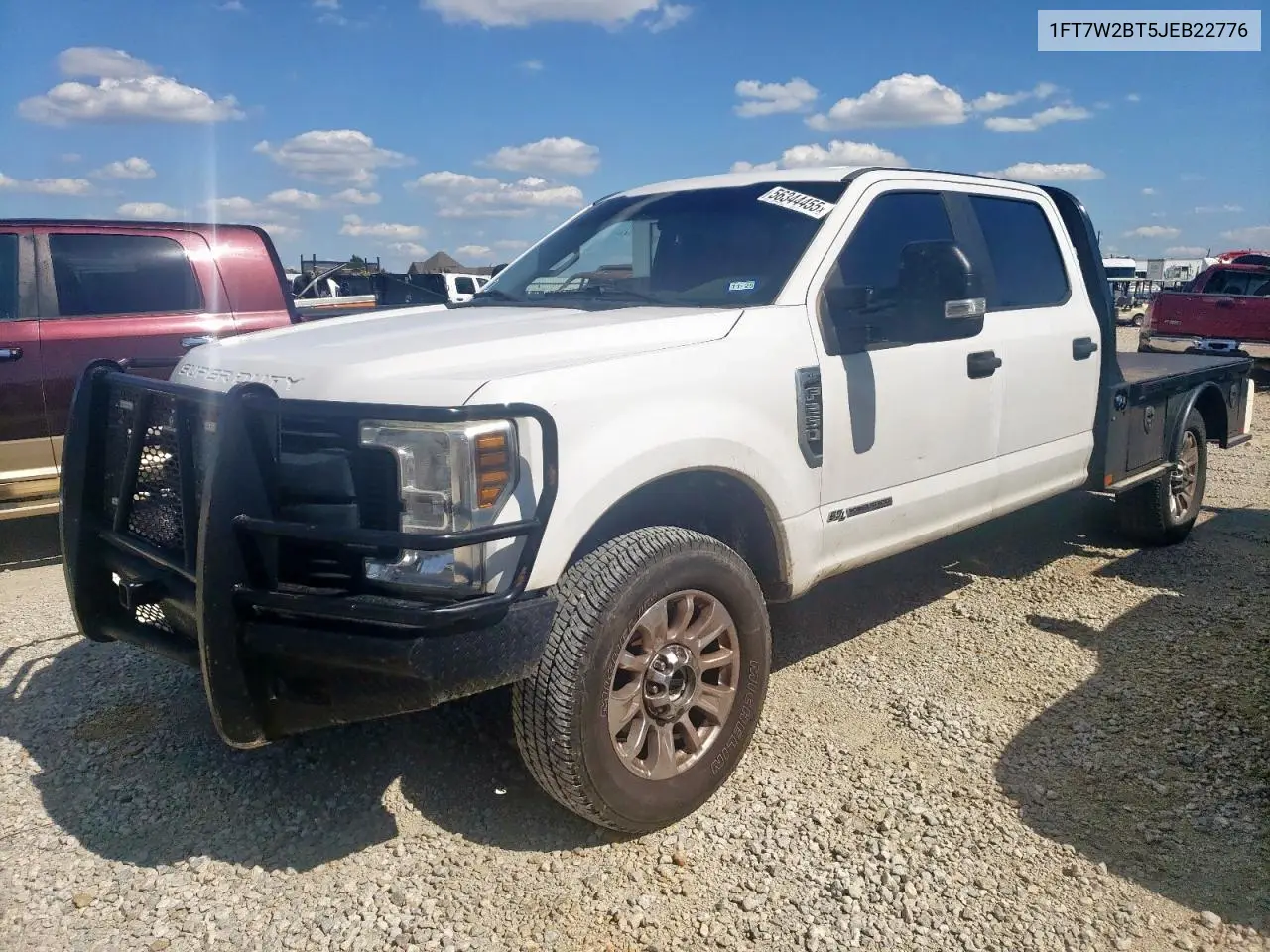 2018 Ford F250 Super Duty VIN: 1FT7W2BT5JEB22776 Lot: 56344455