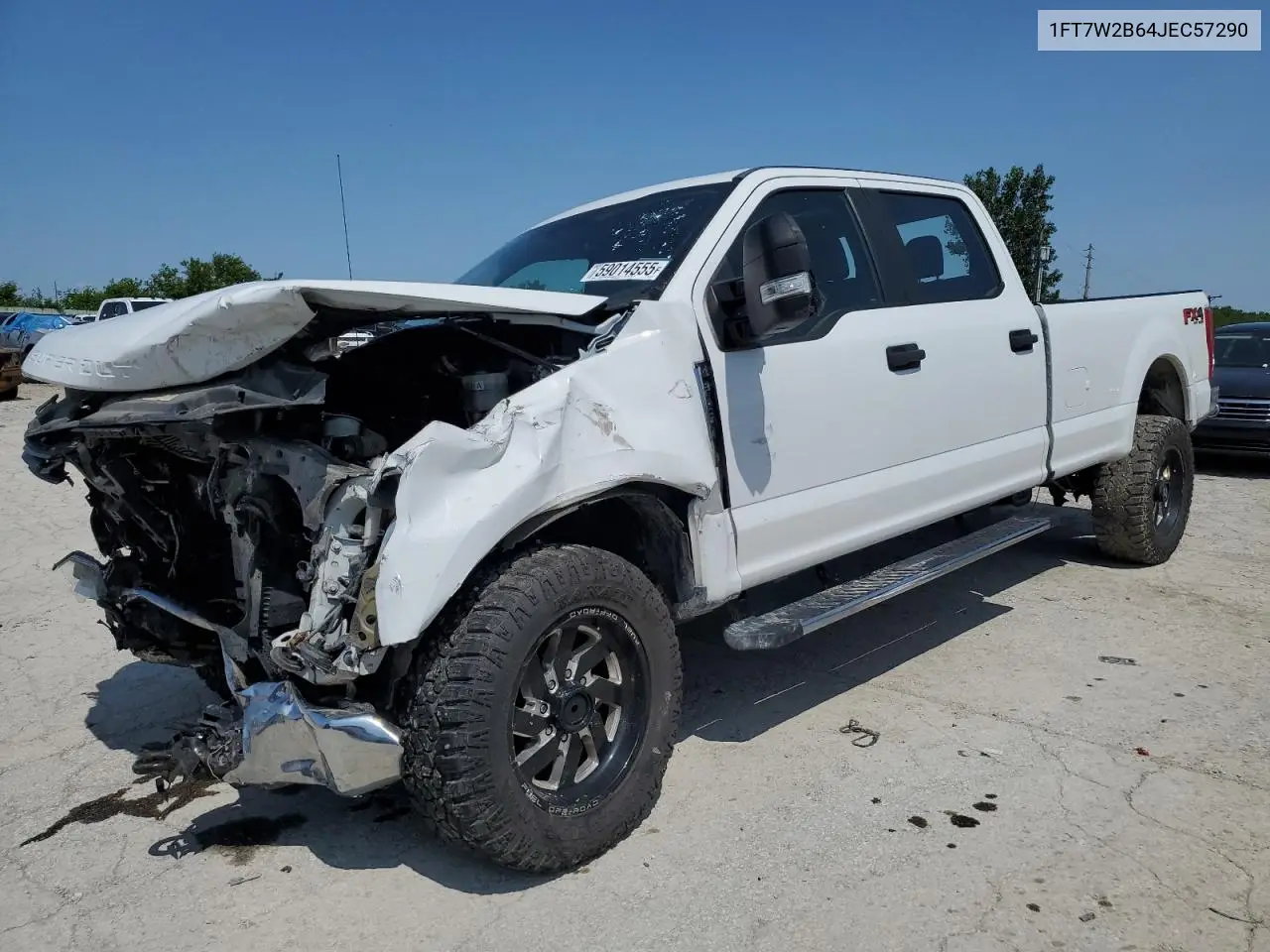 2018 Ford F250 Super Duty VIN: 1FT7W2B64JEC57290 Lot: 59014555