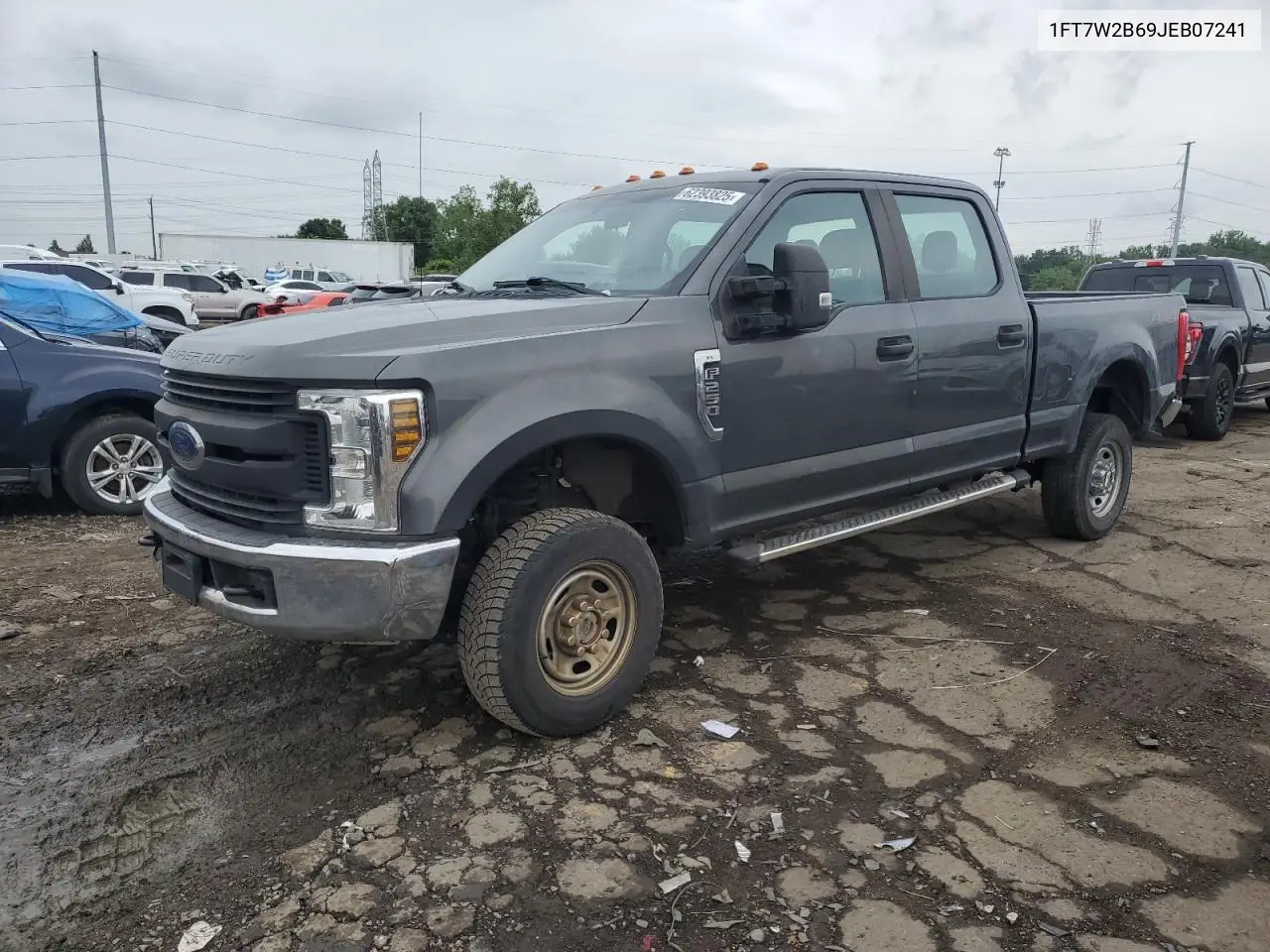 2018 Ford F250 Super Duty VIN: 1FT7W2B69JEB07241 Lot: 62393825