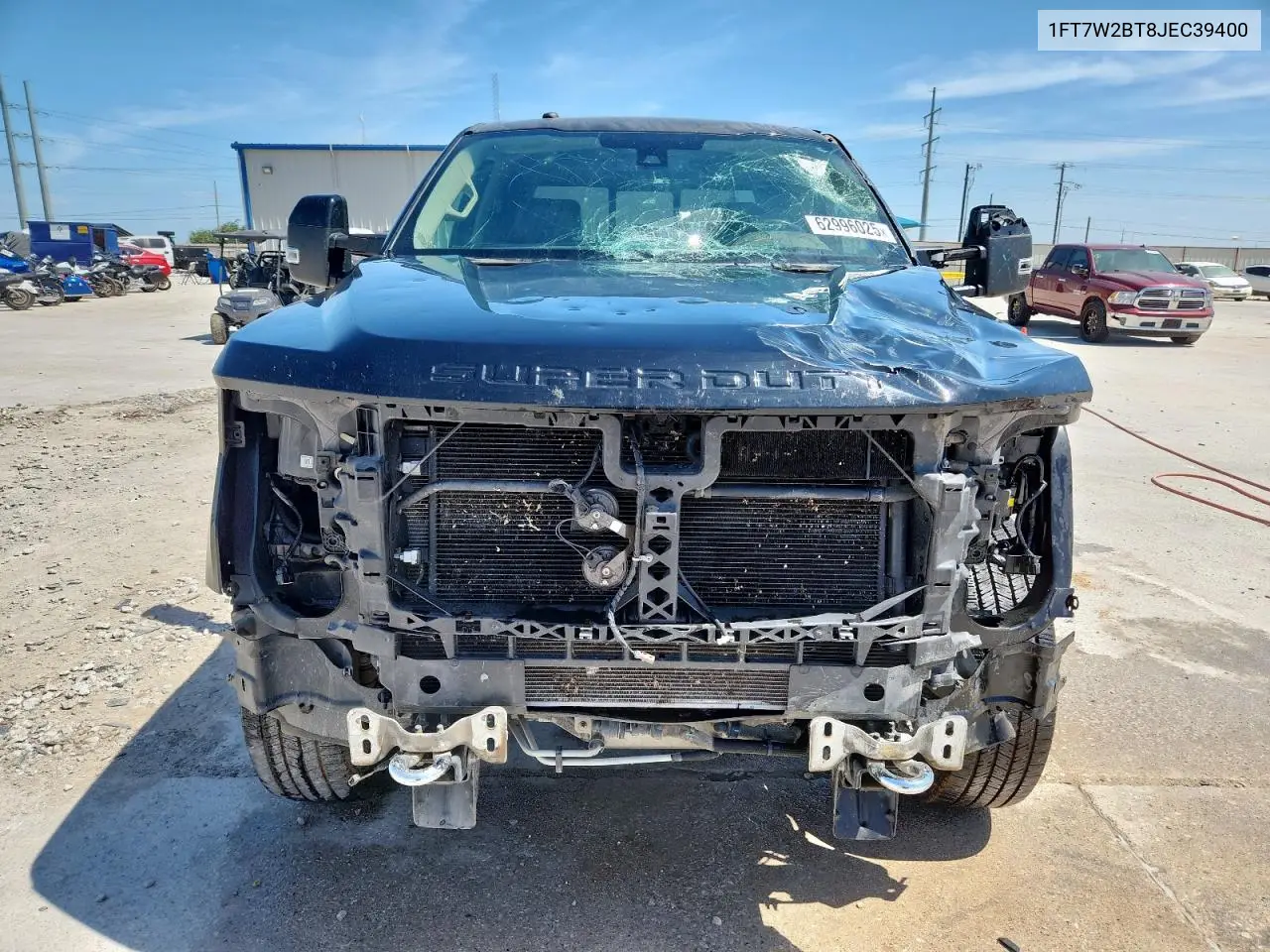 2018 Ford F250 Super Duty VIN: 1FT7W2BT8JEC39400 Lot: 62996025