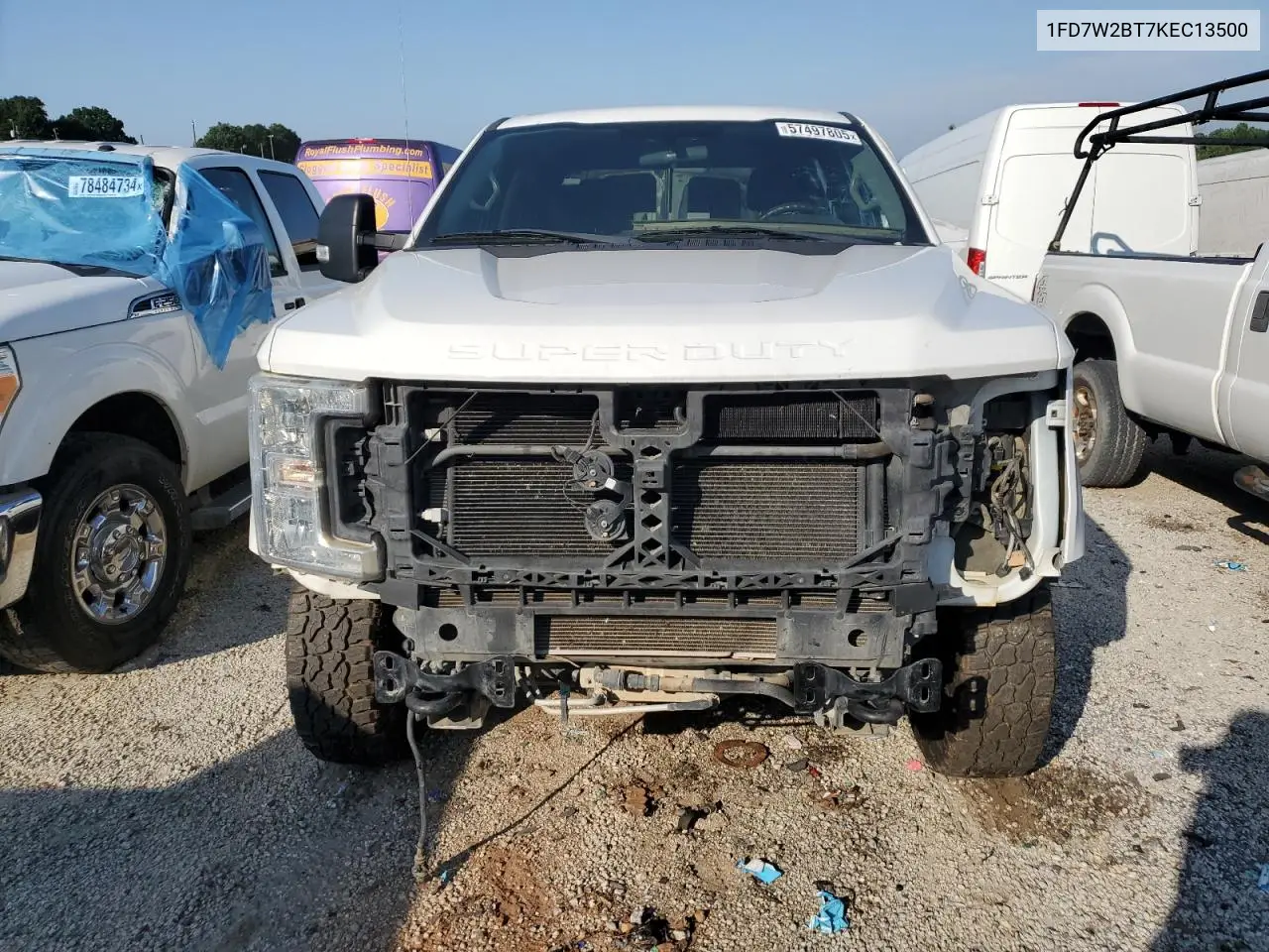 2019 Ford F250 Super Duty VIN: 1FD7W2BT7KEC13500 Lot: 57497805