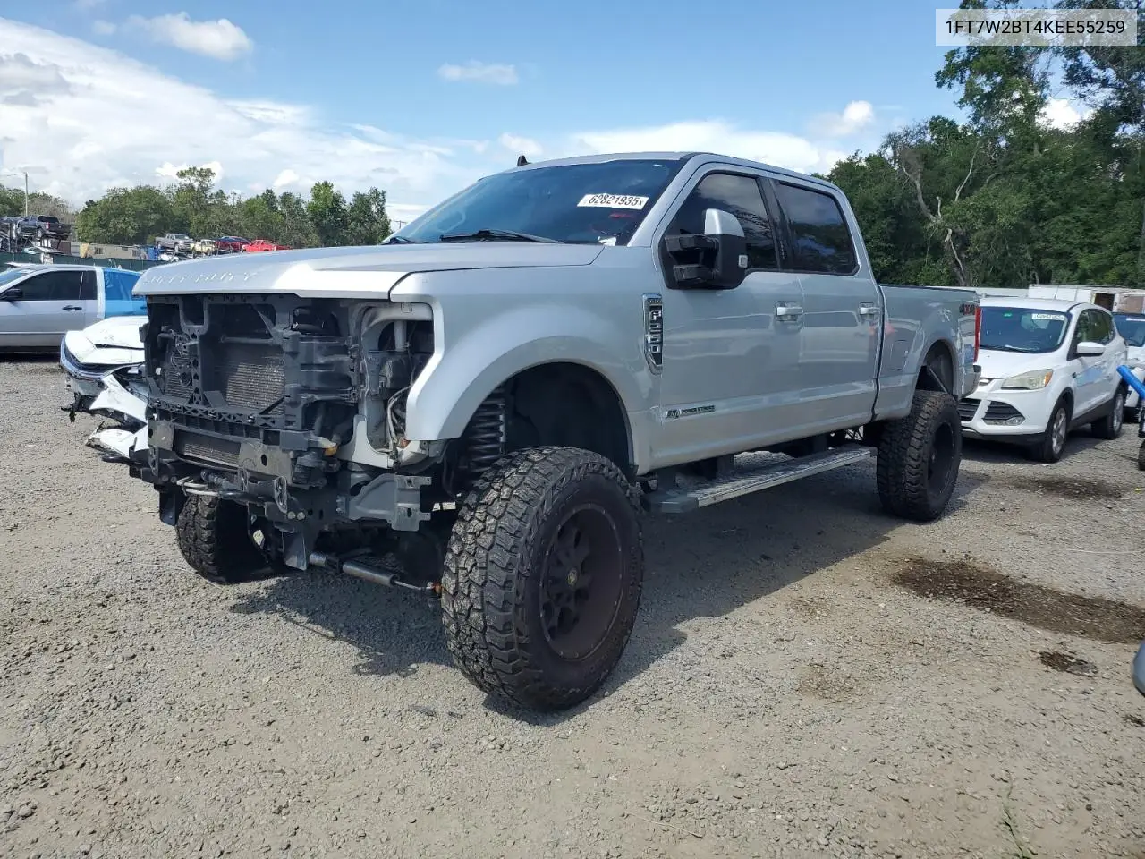 2019 Ford F250 Super Duty VIN: 1FT7W2BT4KEE55259 Lot: 62821935