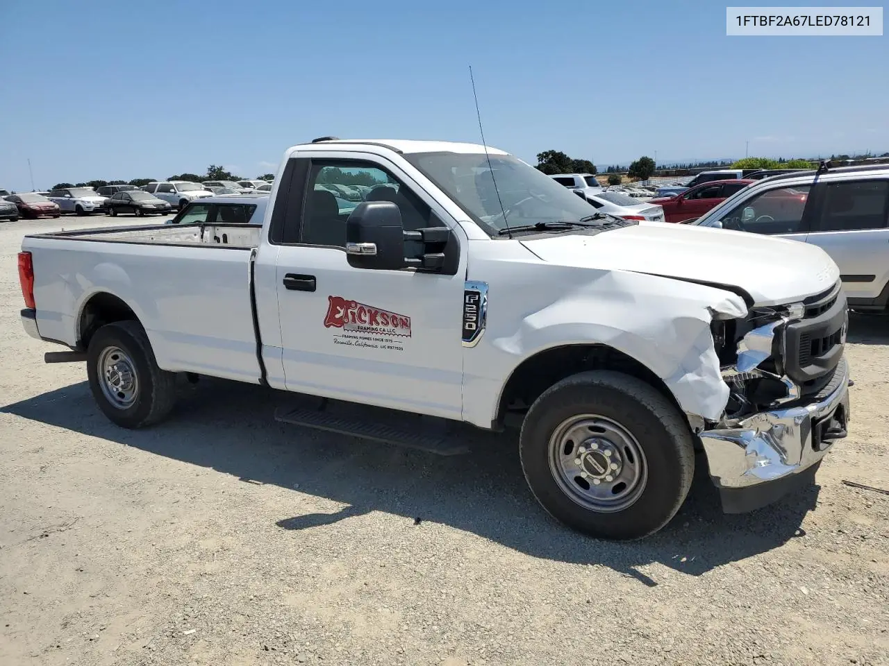 2020 Ford F250 Super Duty VIN: 1FTBF2A67LED78121 Lot: 62741305