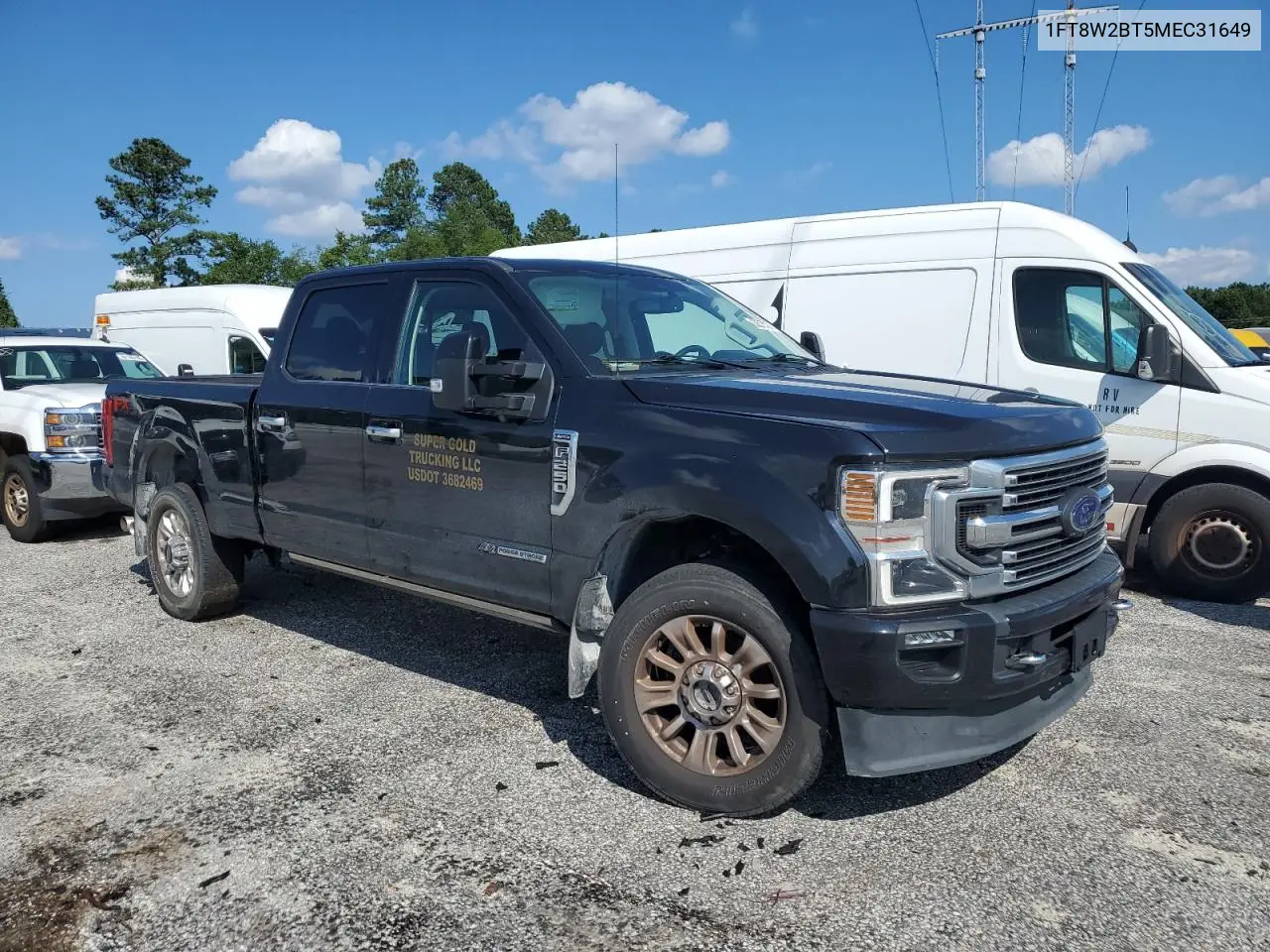 2021 Ford F250 Super Duty VIN: 1FT8W2BT5MEC31649 Lot: 62272435