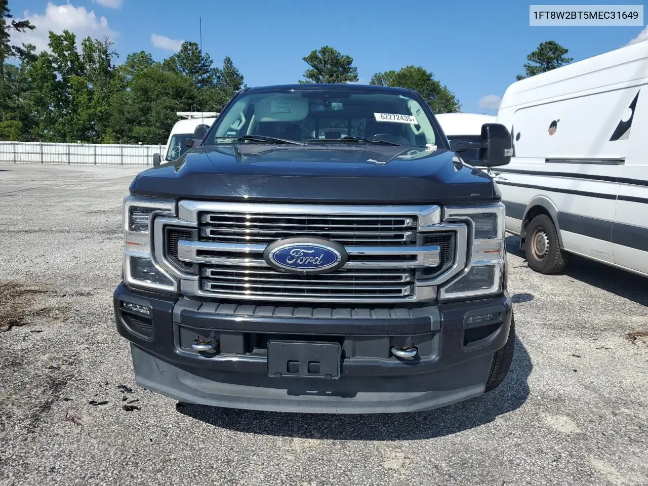 2021 Ford F250 Super Duty VIN: 1FT8W2BT5MEC31649 Lot: 62272435