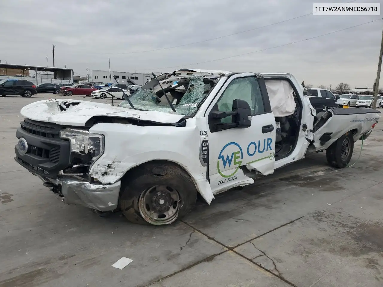 2022 Ford F250 Super Duty VIN: 1FT7W2AN9NED56718 Lot: 42820765