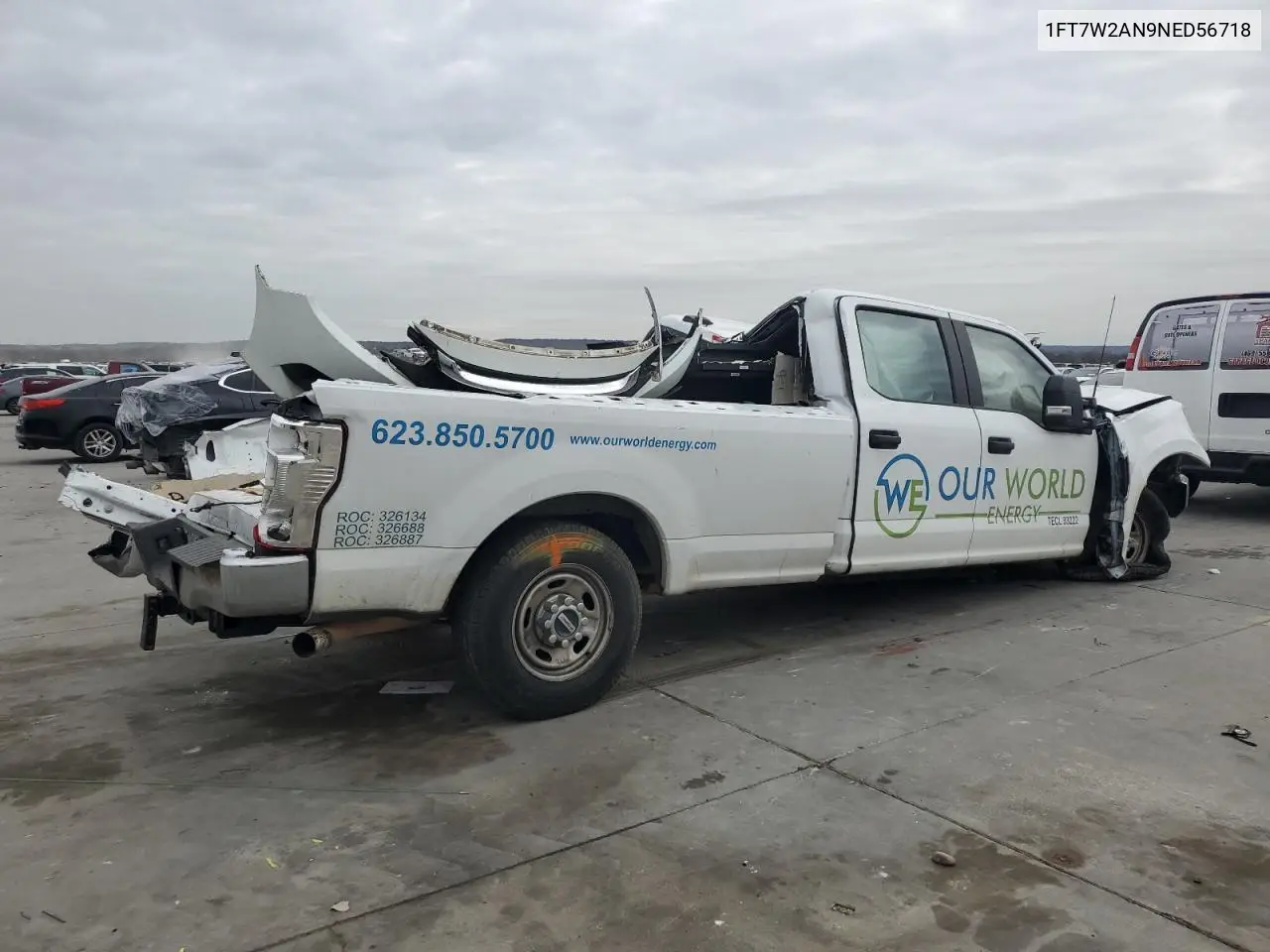 2022 Ford F250 Super Duty VIN: 1FT7W2AN9NED56718 Lot: 42820765