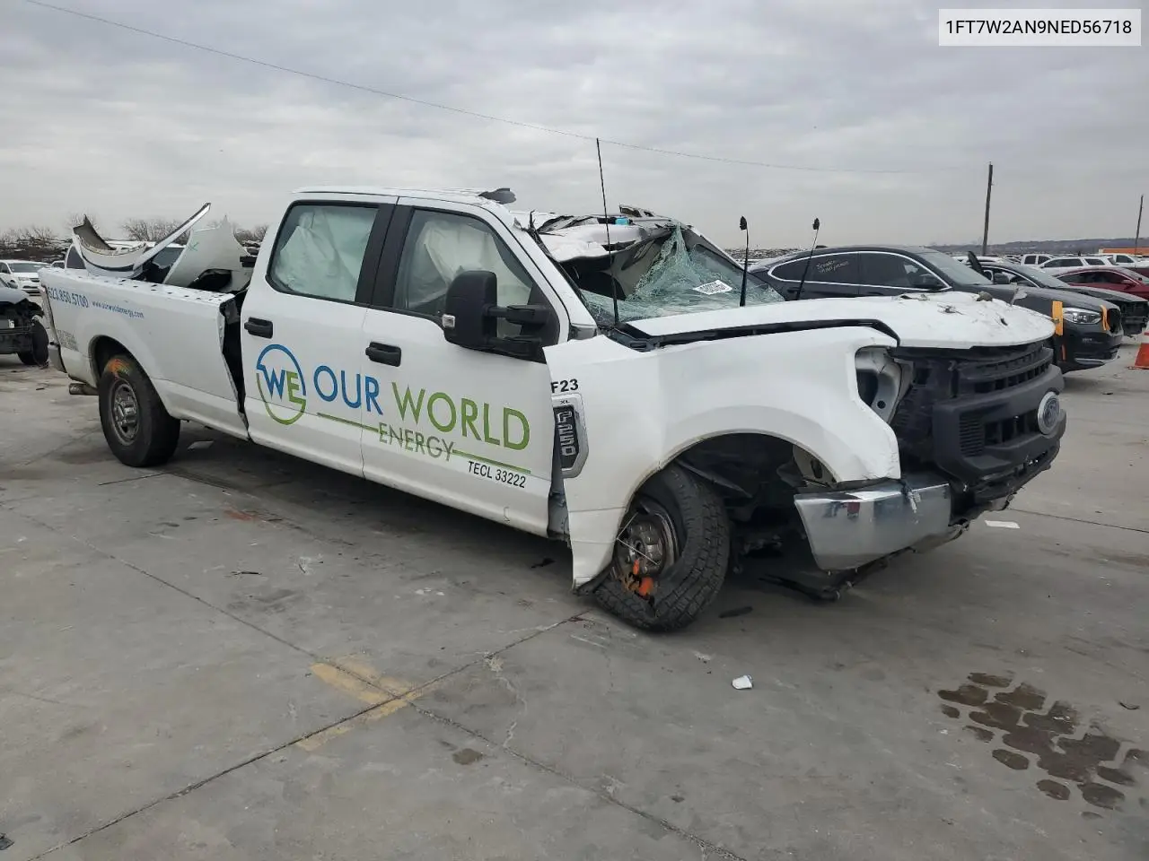 2022 Ford F250 Super Duty VIN: 1FT7W2AN9NED56718 Lot: 42820765