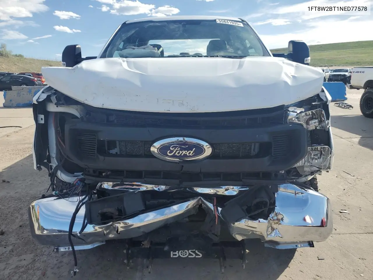 2022 Ford F250 Super Duty VIN: 1FT8W2BT1NED77578 Lot: 55841935